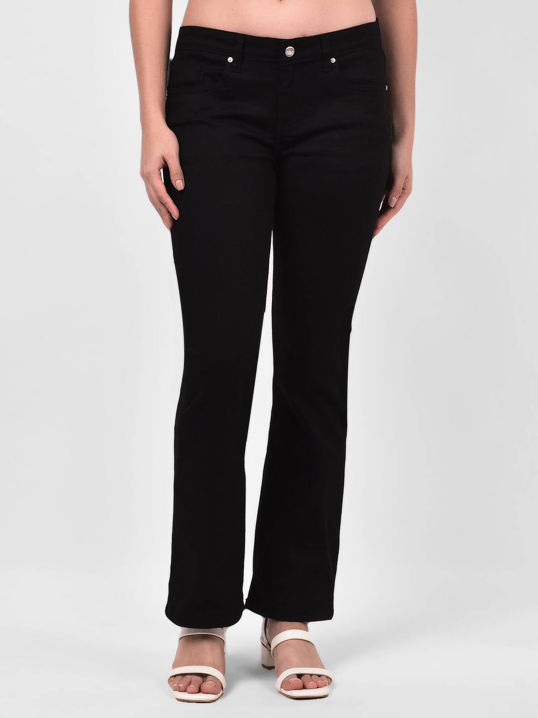 Numero Uno Women Solid Black Jeans